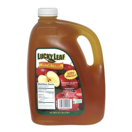 LUCKY LEAF Lucky Leaf Apple Cider 100% Juice From Concentrate 128 oz. Jug, PK4 FCAJR7700LKL01